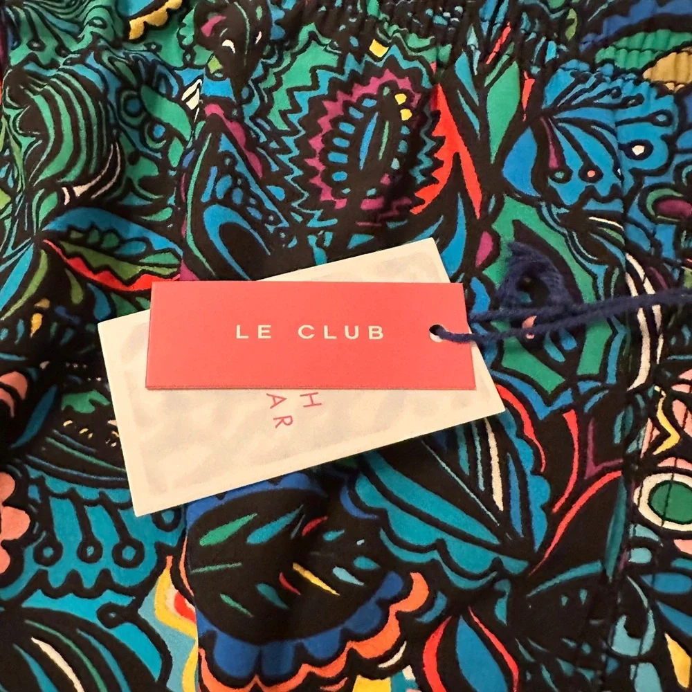 Le Club Paisley Short Swim Trunks - NWT - Size XXL